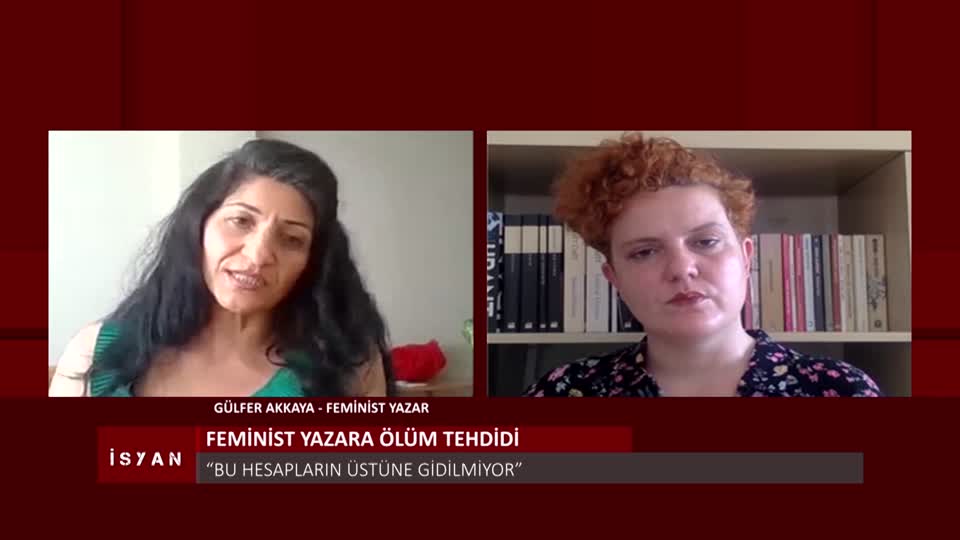 ISYAN GULFER AKKAYA FEMINIST YAZAR SOSYAL MEDYADAN TEHDIT ELIF AKGUL