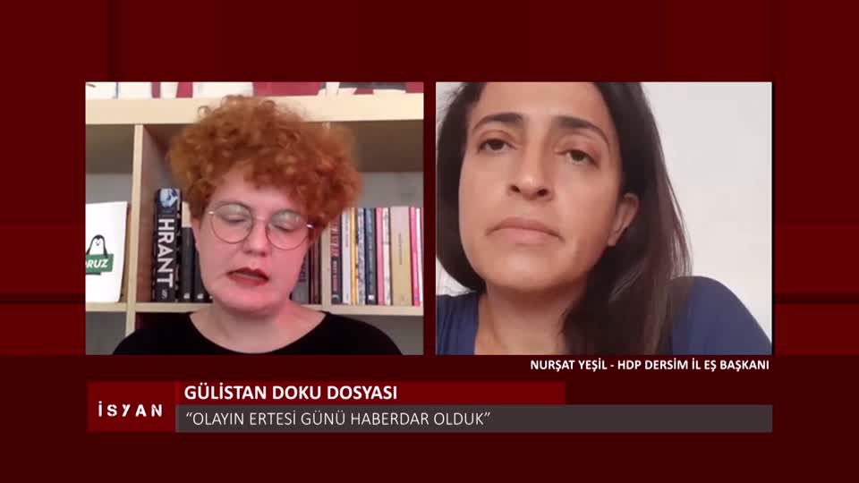 ISYAN GULISTAN DOKU DAVASI NURSAT YESIL HDP DERSIM IL ESBASKANI ELIF AKGUL