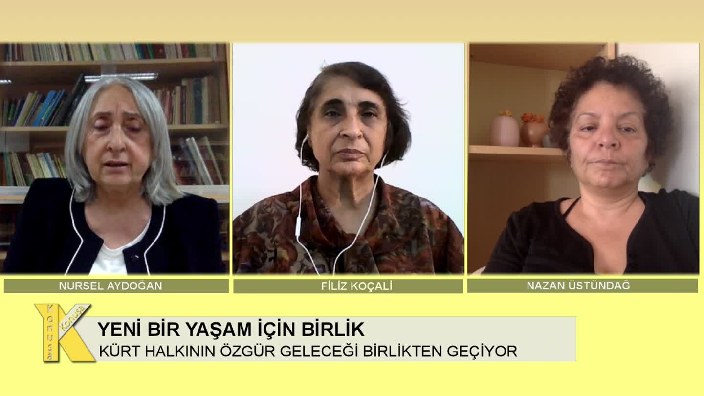 KONUSA KONUSA FILIZ KOCALI NURSEL AYDOGAN NAZAN USTUNDAG BASUR ISGAL HDP DEMOKRASI KONFERANSI KOLOMBIYA DIRENIS CANLI